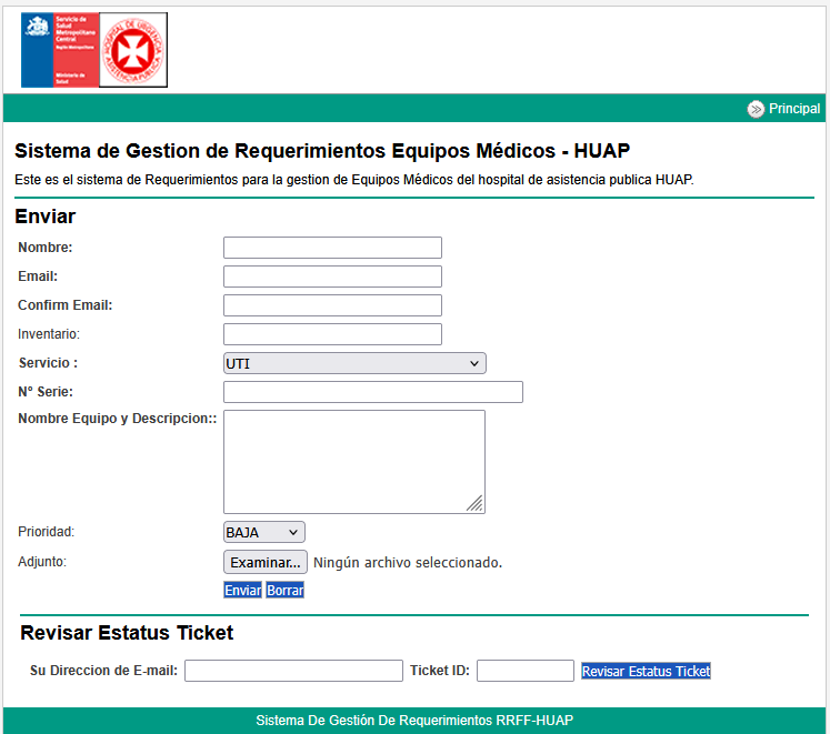 Requerimientos Equipos Médicos